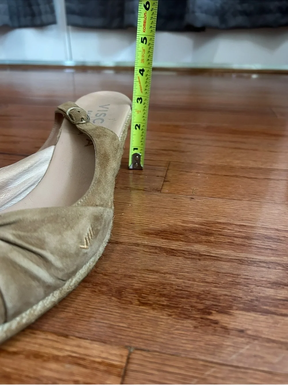Viscata Spain Taupe Suede Espadrille Wedge Sandals Size 41 Slingback
